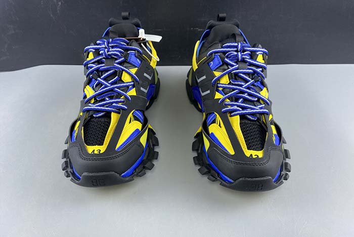 Ba*len*cia*ga sneaker tess.s.gomma black fluorescent yellow blue 542023 w1gb8 3443