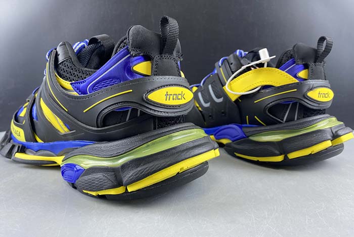 Ba*len*cia*ga sneaker tess.s.gomma black fluorescent yellow blue 542023 w1gb8 3443