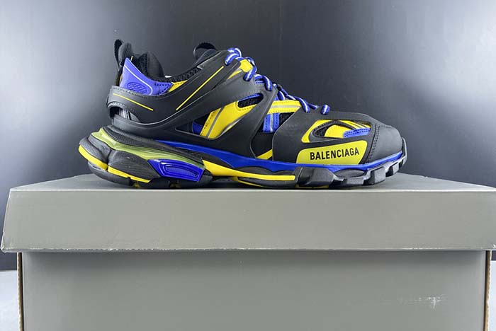 Ba*len*cia*ga sneaker tess.s.gomma black fluorescent yellow blue 542023 w1gb8 3443