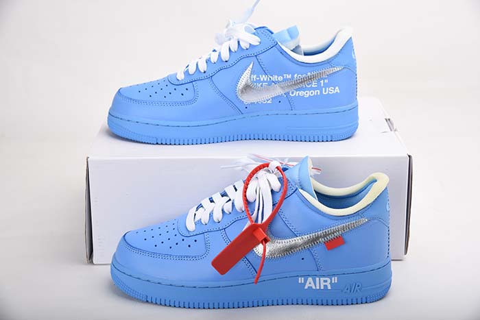 OFF-WHITE NIKE AIR FORCE 1 MCA BLUE CI1173-400