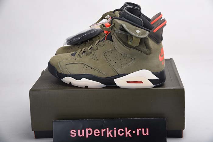 TRAVIS SCOTT AIR JORDAN 6 MEDIUM OLIVE - CN1084-200