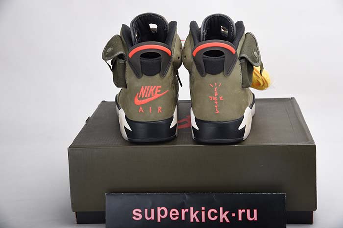 TRAVIS SCOTT AIR JORDAN 6 MEDIUM OLIVE - CN1084-200