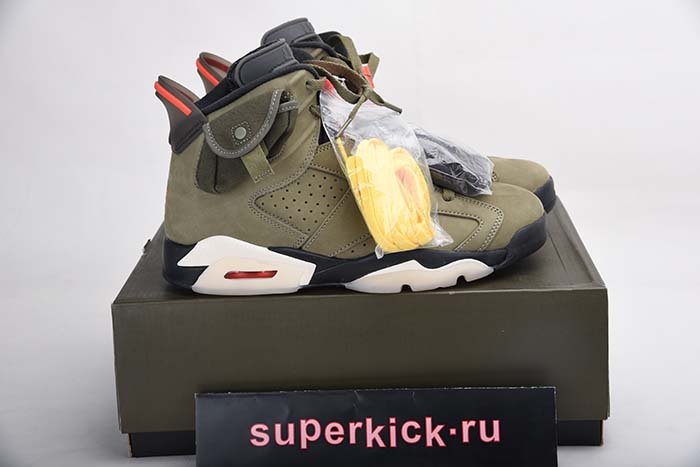 TRAVIS SCOTT AIR JORDAN 6 MEDIUM OLIVE - CN1084-200