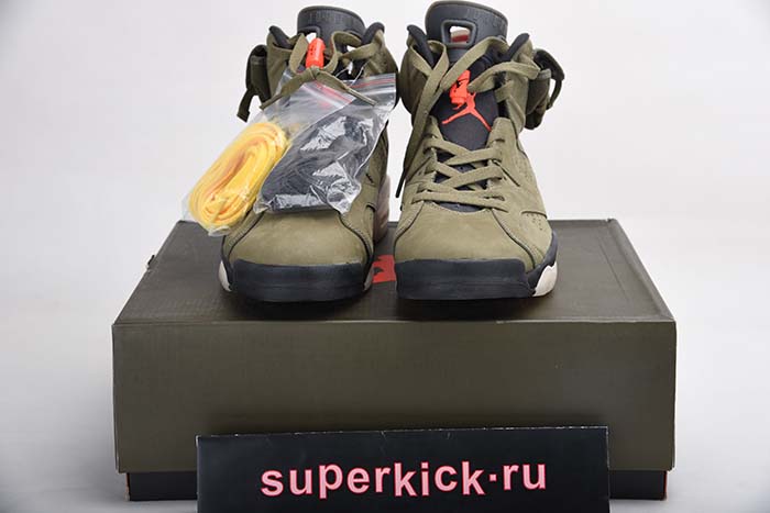 TRAVIS SCOTT AIR JORDAN 6 MEDIUM OLIVE - CN1084-200