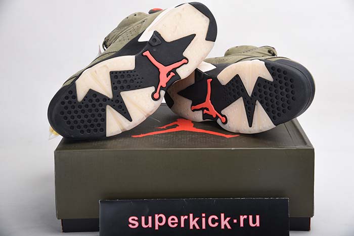 TRAVIS SCOTT AIR JORDAN 6 MEDIUM OLIVE - CN1084-200