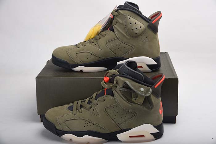 TRAVIS SCOTT AIR JORDAN 6 MEDIUM OLIVE - CN1084-200