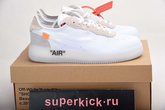 NIKE AIR FORCE 1 LOW OFF-WHITE All White AO4606-100