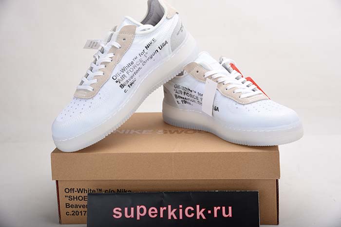 NIKE AIR FORCE 1 LOW OFF-WHITE All White AO4606-100