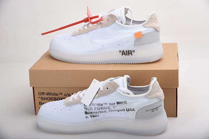 NIKE AIR FORCE 1 LOW OFF-WHITE All White AO4606-100
