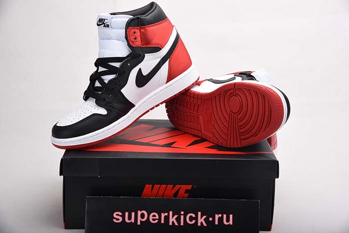 JORDAN 1 RETRO HIGH SATIN BLACK TOE - CD0461-016