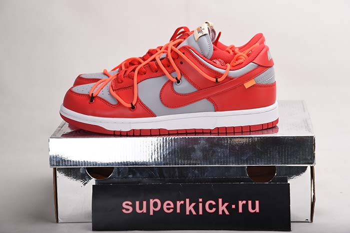 NIKE DUNK LOW OFF-WHITE UNIVERSITY RED - CT0856-600