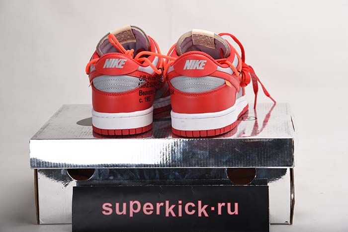 NIKE DUNK LOW OFF-WHITE UNIVERSITY RED - CT0856-600