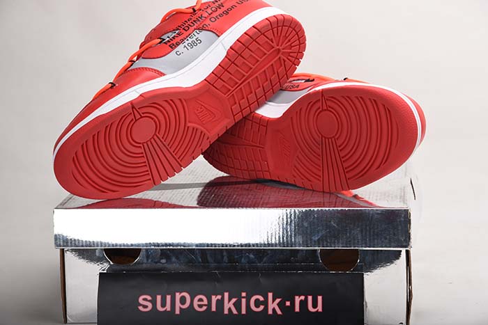 NIKE DUNK LOW OFF-WHITE UNIVERSITY RED - CT0856-600