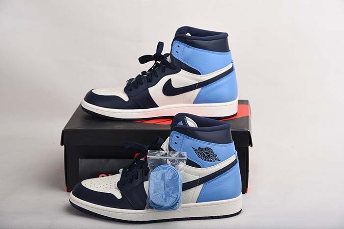 AIR JORDAN 1 OBSIDIAN UNIVERSITY BLUE 555088-140
