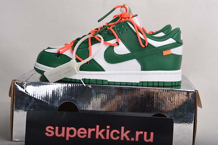 OFF-WHITE NIKE DUNK LOW PINE GREEN CT0856-100