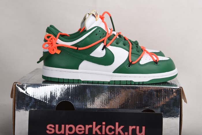 OFF-WHITE NIKE DUNK LOW PINE GREEN CT0856-100