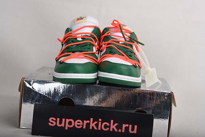 OFF-WHITE NIKE DUNK LOW PINE GREEN CT0856-100