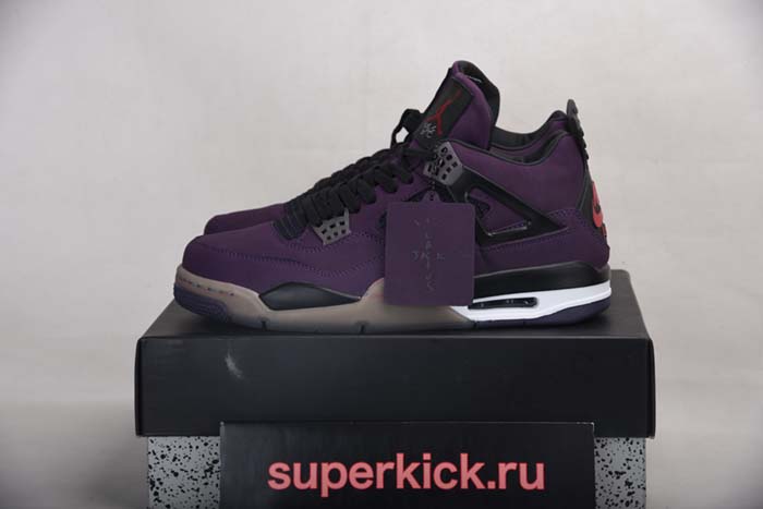 AIR JORDAN 4 RETRO PURPLE DYNASTY/VAR RED-BLACK