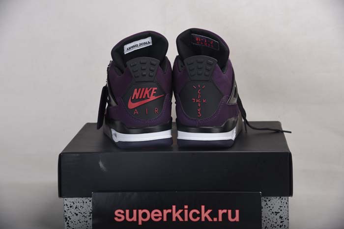 AIR JORDAN 4 RETRO PURPLE DYNASTY/VAR RED-BLACK