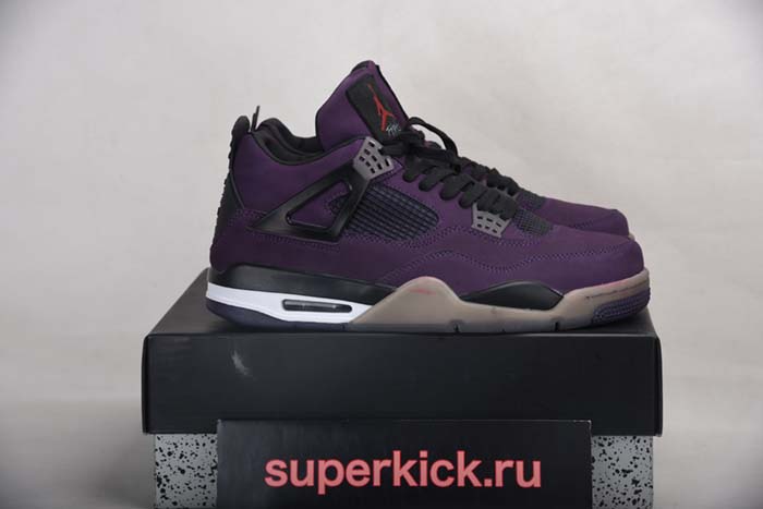 AIR JORDAN 4 RETRO PURPLE DYNASTY/VAR RED-BLACK