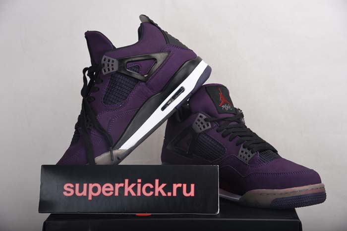AIR JORDAN 4 RETRO PURPLE DYNASTY/VAR RED-BLACK