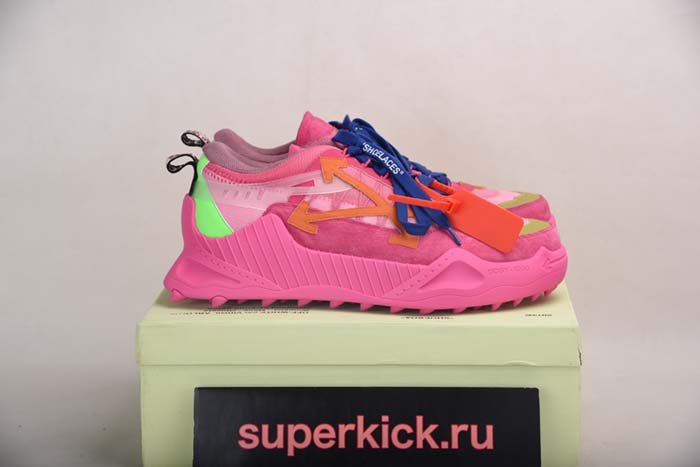 OFF-WHITE C/O ODSY-1000 SNEAKER ROSE RED