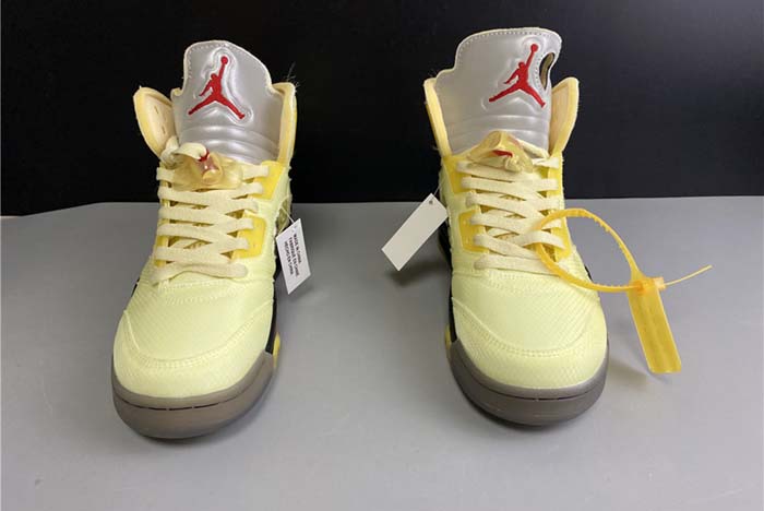 OFF-WHITE x Air Jordan 5 “Sail” DH8565-100