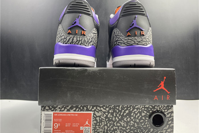 Air Jordan 3 “Court Purple” New CT8532-050
