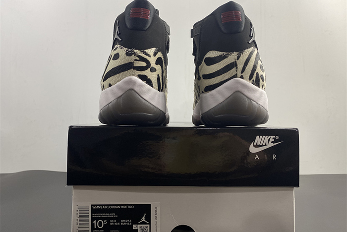 Air Jordan 11 “Animal Instinct” Black / Red / Sail / White