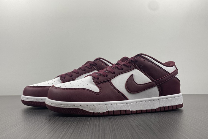 2021 New Nike Dunk Low “Bordeaux” White/Bordeaux