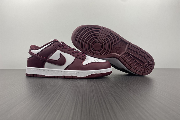 2021 New Nike Dunk Low “Bordeaux” White/Bordeaux