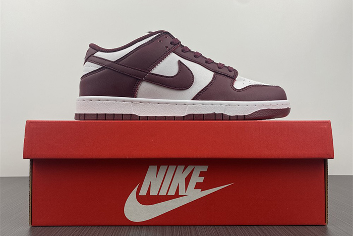 2021 New Nike Dunk Low “Bordeaux” White/Bordeaux