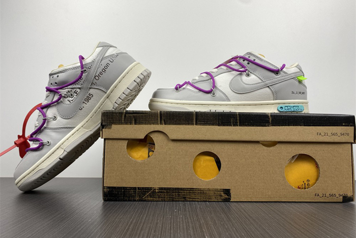 Off-White x Nike Dunk Low "The 50" No.45OW 1-50 DM1602-101