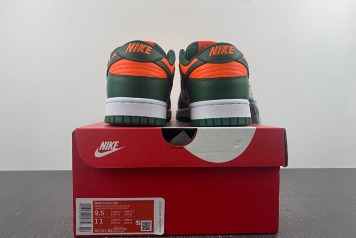 Nike Dunk Low "Miami Hurricanes" Is Unveiled