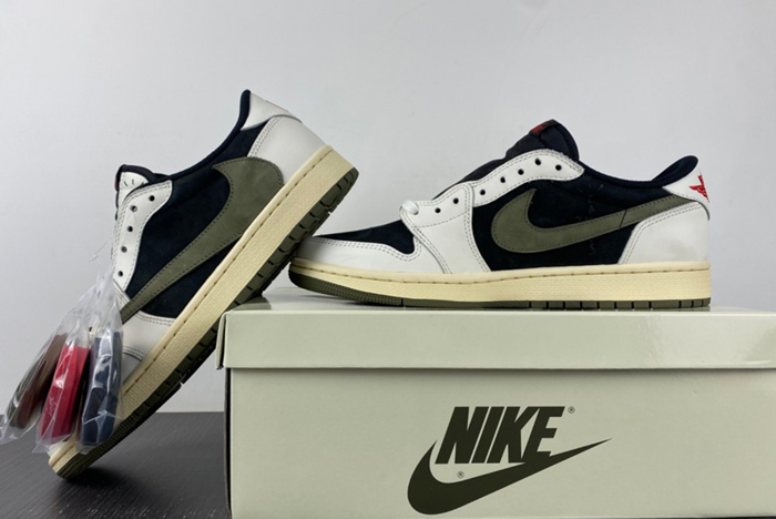 Travis Scott x Air Jordan 1 Low OG Olive DZ4137-106