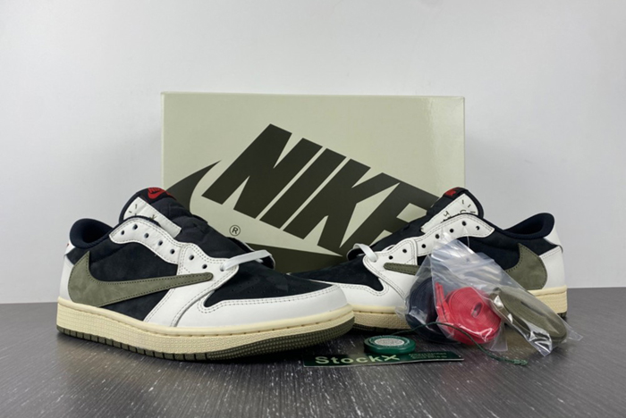 Travis Scott x Air Jordan 1 Low OG Olive DZ4137-106