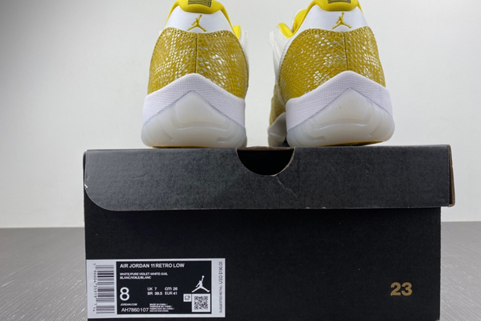 Air Jordan 11 Low WMNS “Yellow Snakeskin AH7860-107