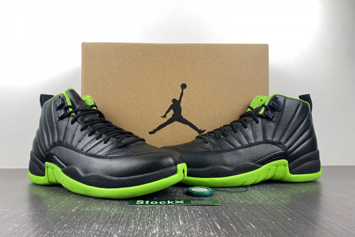 Air Jordan 12  Black and Green