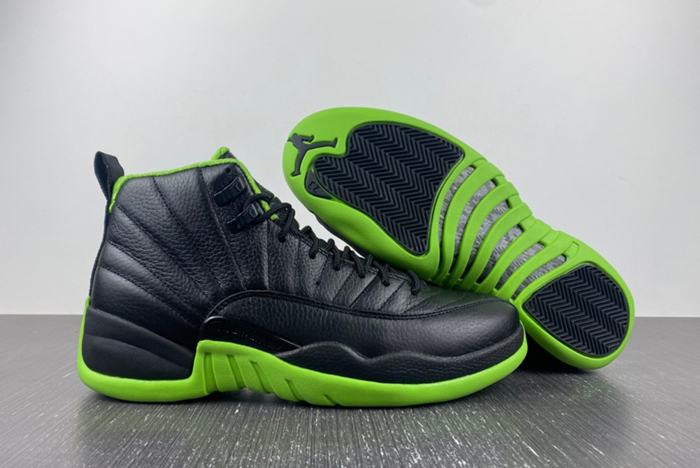 Air Jordan 12  Black and Green