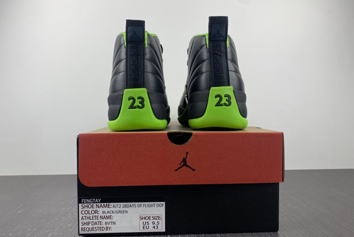 Air Jordan 12  Black and Green