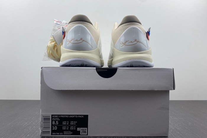 Latest 2023 Nike Kobe 5 Protro Undefeated Rice White DB4796-101
