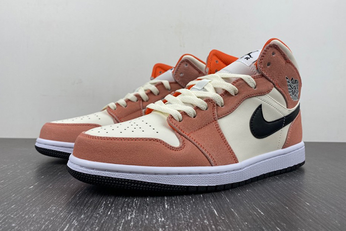 Air Jordan 1 Mid GS “Orange Suede DV1336-800