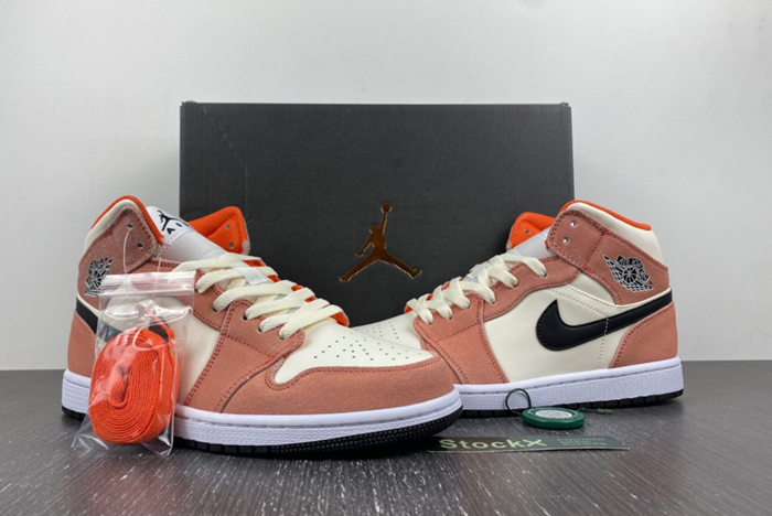 Air Jordan 1 Mid GS “Orange Suede DV1336-800