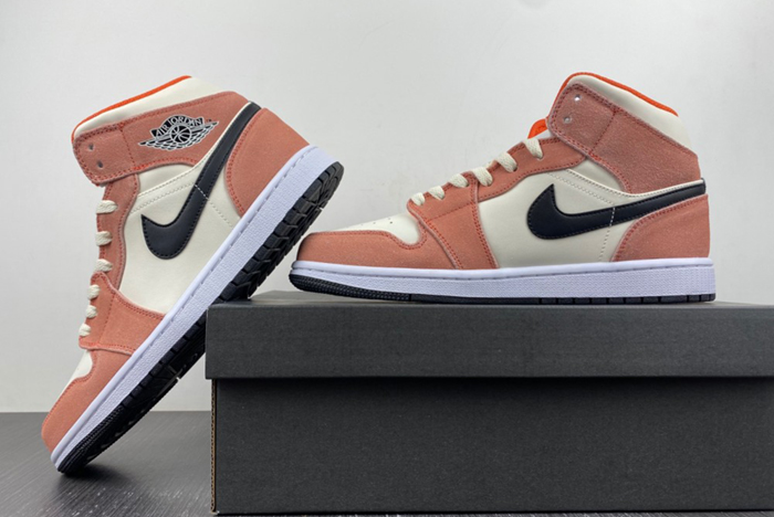Air Jordan 1 Mid GS “Orange Suede DV1336-800