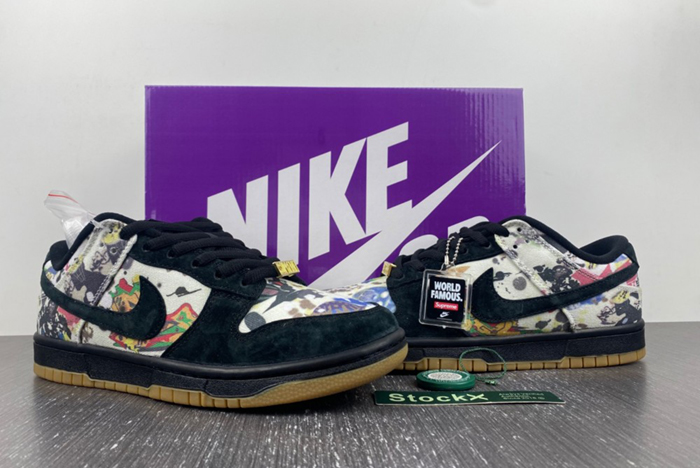 dunk sb S*p*e × nike dunk low “rammellzee” fd8778-001