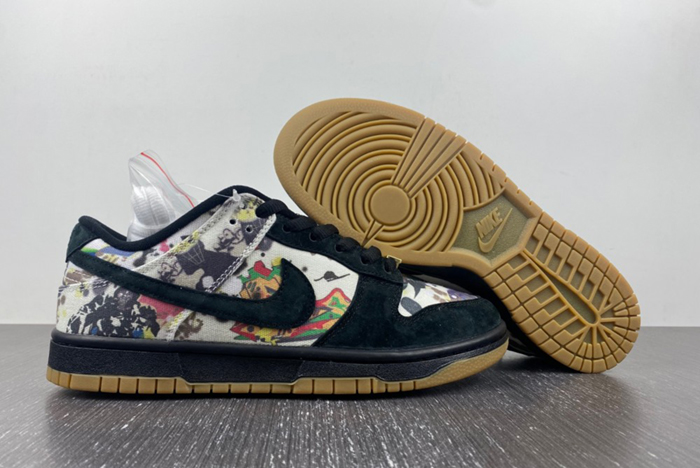 dunk sb S*p*e × nike dunk low “rammellzee” fd8778-001