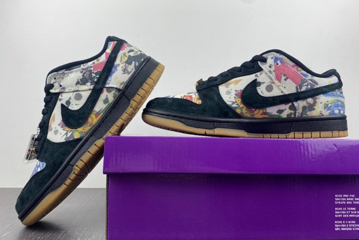 dunk sb S*p*e × nike dunk low “rammellzee” fd8778-001