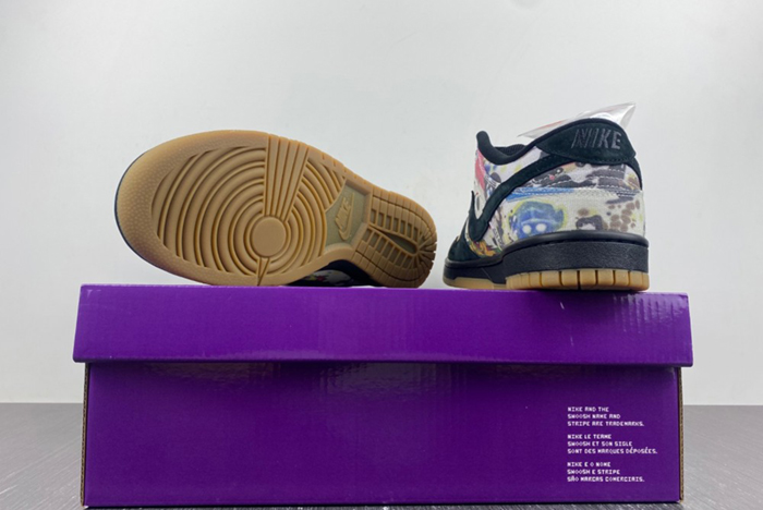 dunk sb S*p*e × nike dunk low “rammellzee” fd8778-001
