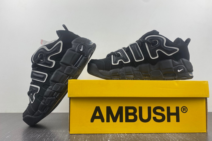 AMBUSH x Nike Air More Uptempo Low “Black/White FB1299-001