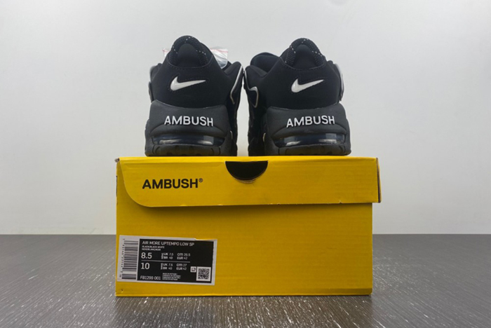 AMBUSH x Nike Air More Uptempo Low “Black/White FB1299-001